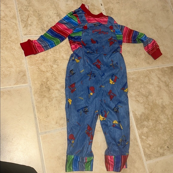 Spirit Chucky Jumpsuit Costume for Kids 4T - Picture 2 of 3